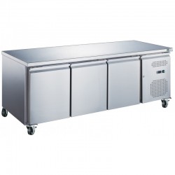 Table inox avec tablette