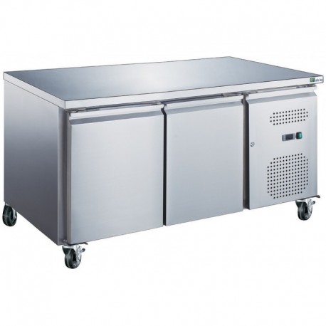 Table inox avec tablette