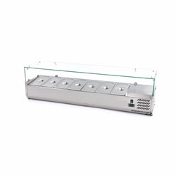 Vitrine pour bacs GN 1/3 de 160 cm