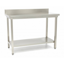 Table inox avec tablette